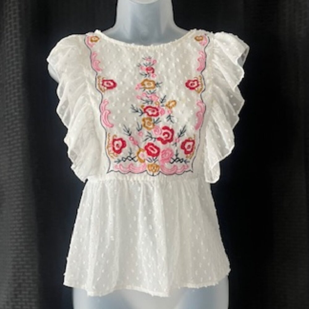 Gorgeous Embroidered Colorful Top